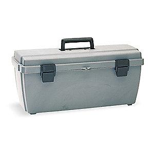 Flambeau Copolymer Portable Tool Box, 10-1/2"H x 23", Gray
