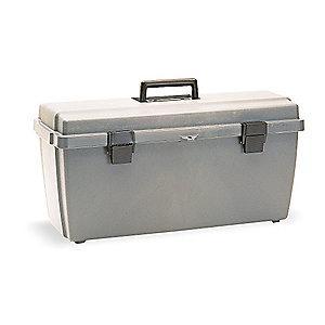 Flambeau Copolymer Portable Tool Box, 8-7/8"H x 20-1/4", Gray
