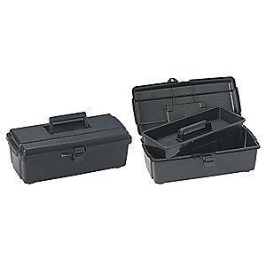 Flambeau Copolymer Portable Tool Box, 5-1/4"H x 14-1/2"W x 7-1/2", Black
