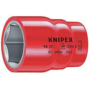 Knipex 13mm Chrome Vanadium Socket with 3/8" Drive Size and Chrome Finish