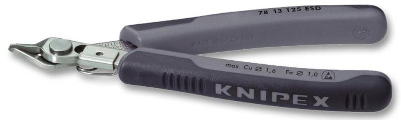 Knipex Electronic Super Knips ESD Burnished with Multi-Component Grips - Lead Catcher 125mm