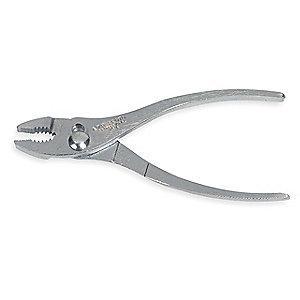 Proto Slip Joint Pliers, 5-3/4" Overall Length, 9/32" Max. Jaw Opening, Handle Type: Plain