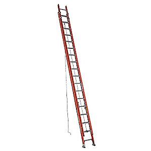 Werner 36 ft. Fiberglass Extension Ladder, 300 lb. Load Capacity, 80.5 lb. Net Weight
