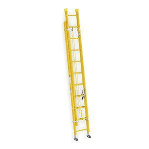 Werner 32 ft. Fiberglass Extension Ladder, 300 lb. Load Capacity, 72.0 lb. Net Weight