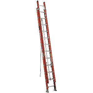 Werner 20 ft. Fiberglass Extension Ladder, 300 lb. Load Capacity, 40.0 lb. Net Weight