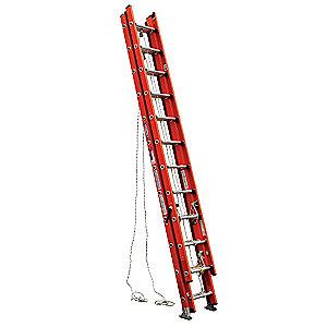 Werner 32 ft. Fiberglass Extension Ladder, 300 lb. Load Capacity, 81.0 lb. Net Weight