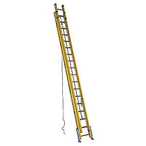 Werner 36 ft. Fiberglass Extension Ladder, 300 lb. Load Capacity, 121.0 lb. Net Weight