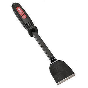 Mayhew Stiff Gasket Scraper with 2" Carbon Steel Blade, Black/Red