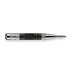Westward 6" Steel W/Carbide Point Automatic Center Punch with Black Oxide Finish