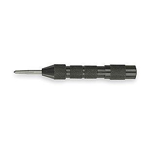 Westward 5" Steel Automatic Center Punch with BlackOxide Finish