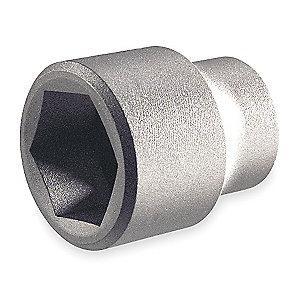 AMPCO 1/2" Aluminum Bronze Socket with 1/2" Drive Size and Natural Finish