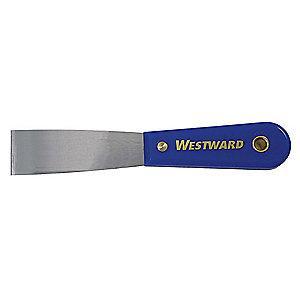 Westward Stiff Putty Knife with 1-1/4" Carbon Steel Blade, Blue