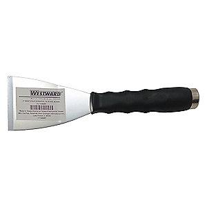 Westward Stiff Scraper with 3" Carbon Steel Blade, Black
