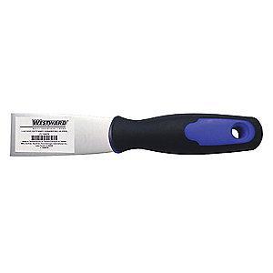 Westward Stiff Putty Knife with 1-1/2" Carbon Steel Blade, Black/Red