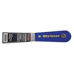 Westward Flexible Putty Knife with 1-1/4" Carbon Steel Blade, Blue