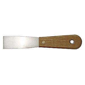 Westward Flexible Putty Knife with 1-1/4" Carbon Steel Blade, Natural
