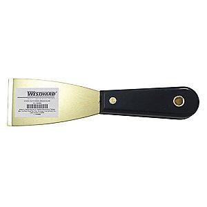 Westward Stiff Scraper with 2" Brass Blade, Black