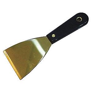 Westward Stiff Scraper with 3" Brass Blade, Black