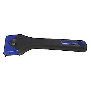 Westward Stiff Paint Scraper with 2-1/2" Carbon Steel Blade, Black/Blue