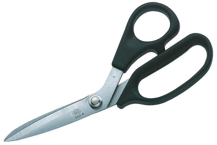C.K Tools 8-1/2" (215mm) Stainless Steel Scissors with Plastic Handles