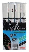 uni-ball Medium Bullet Tip PWE-5M Chalk Markers - Pack of 4 (White)