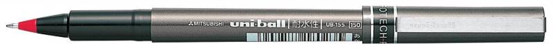 uni-ball Fine Tip UB-155 Micro Deluxe Rollerball Pen - Red