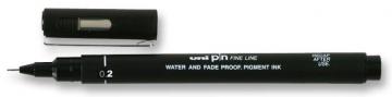 uni-ball 0.2mm Pin Fine Line Drawing Pen - Black