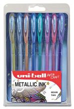 uni-ball Signo UM-120NM Gel Ink Rollerball Pens - Pack of 8 Assorted Colours