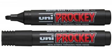 uni-ball Chisel Tip Prockey PM-126 Permanent Marker Pen - Black