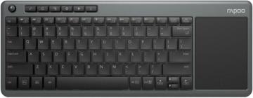 Rapoo K2600 2.4GHz Wireless Multimedia Keyboard Grey UK Layout
