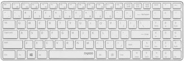 Rapoo E9110 2.4GHz Wireless Ultra-slim Keyboard White UK Layout