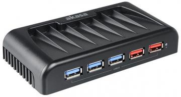 Akasa 7 Port USB 3.0 Hub with 2 Fast Charge Ports