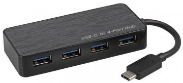 Pro Signal USB Type-C to 4 Port USB 3.0 Hub - Bus Powered