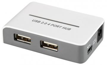 Pro Signal 4 Port USB 2.0 Hub - Mains Powered