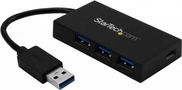 StarTech 4 Port USB 3.0 Hub, 3x USB-A & USB-C Port