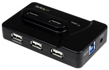StarTech 6 Port USB Hub - 2x USB 3.0 4x USB 2.0 - Mains Powered