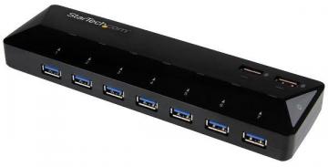 StarTech 7 Port USB 3.0 Hub with 2x 2.4A Fast Charging Ports - Bus Powered