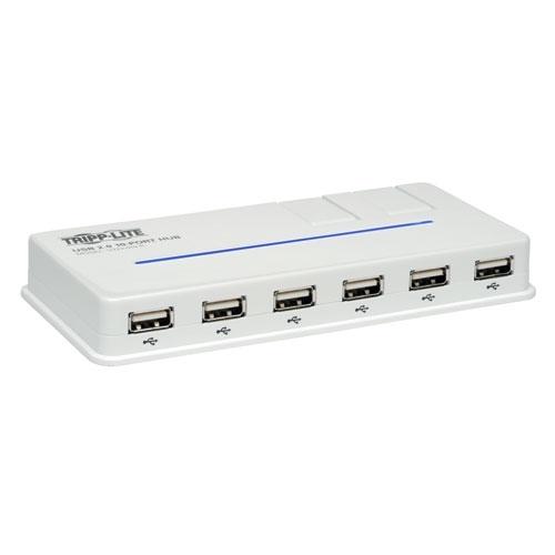 Tripp Lite 10-Port USB 2.0 Hub Hi-Speed w/2-Swivel Ports