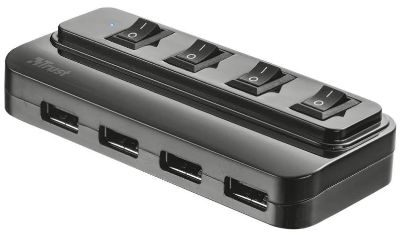 Trust 4-Port USB 2.0 Hub with Switches
