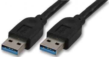 Akasa USB 3.0 A Male to A Male Lead, 1.5m Black