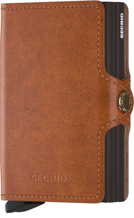 Secrid Twinwallet leather wallet with aluminium