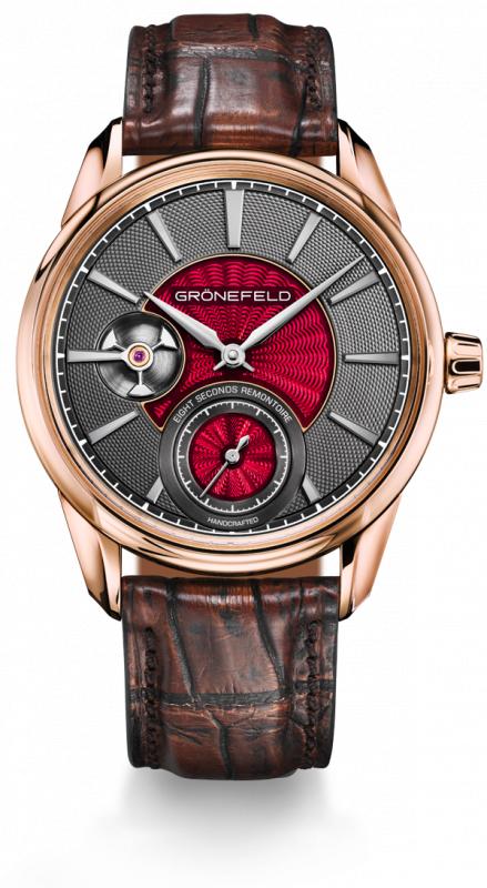 Grönefeld Bespoke Guilloché & Enamel Red Gold Watch