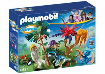Playmobil 6687 Lost Island with Alien and Raptor