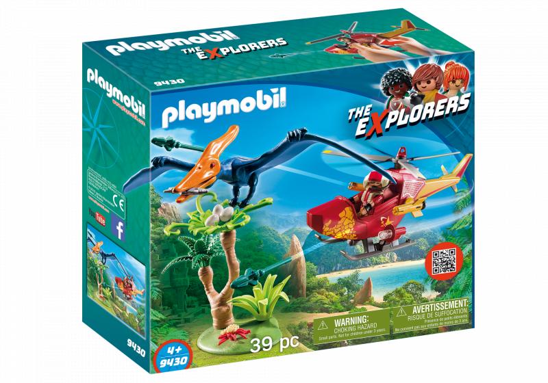 Playmobil 9430 Adventure Copter with Pterodactyl