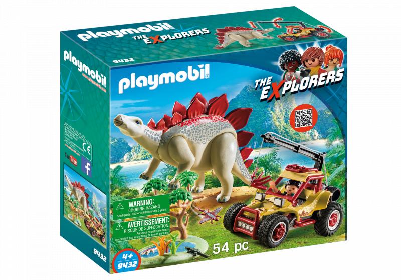 Playmobil 9432 Explorer Vehicle With Stegosaurus