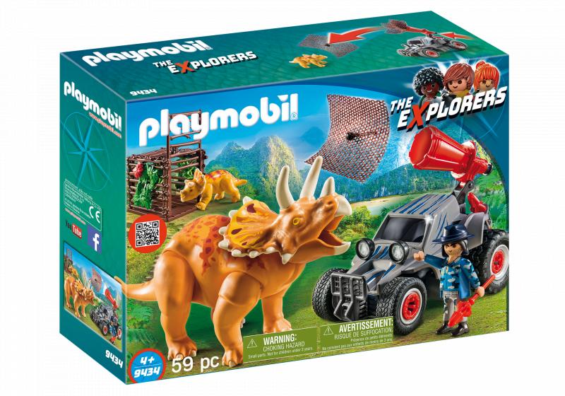 Playmobil 9434 Enemy Quad with Triceratops