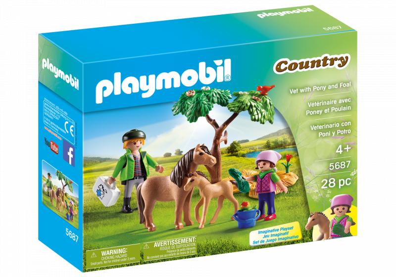 Playmobil 5687 Vet with Pony and Foal