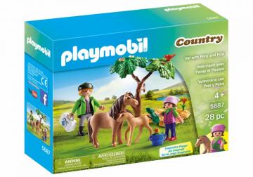Playmobil 5687 Vet with Pony and Foal