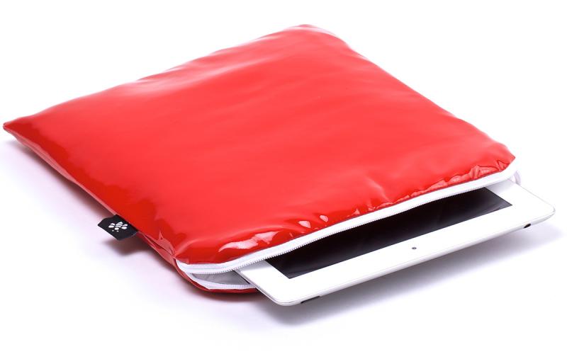 CoverBee iPad Air Sleeve Red Leather – Crystal Creation