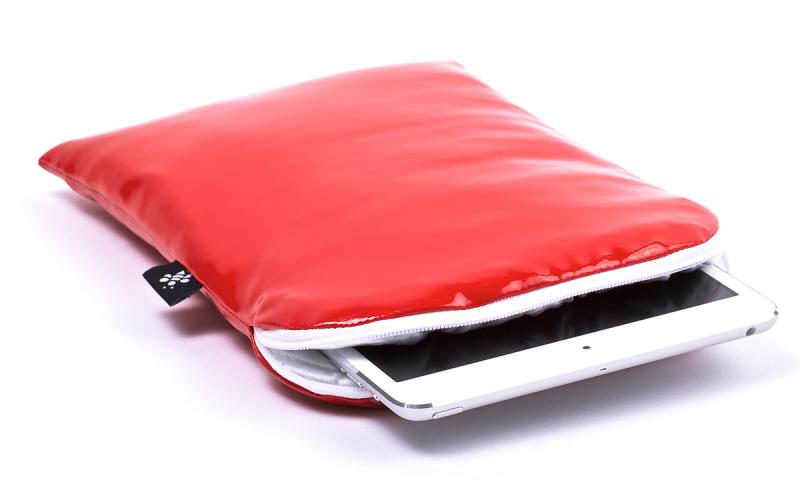 CoverBee iPad mini Sleeve Red Leather – Crystal Creation